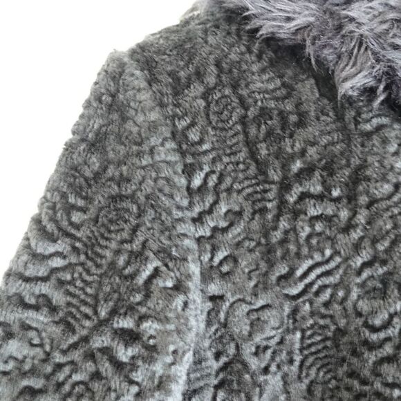 Vintage Persian Lamb Coat (Possibly Faux) with Faux Fur Collar Black Size Unknow - Picture 13 of 16